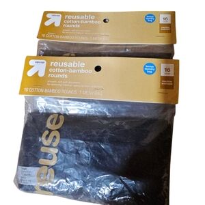 New Bundle Of 2 Up & Up Reusable Cotton-Bamboo Rounds‎